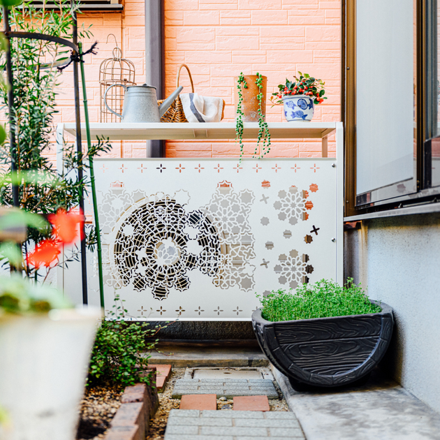 室外機カバー アズレ-ジョ|Linda - オーダーメイド型オンラインショップ 室外機カバー アズレ-ジョ|Linda - オーダーメイド型オンラインショップ